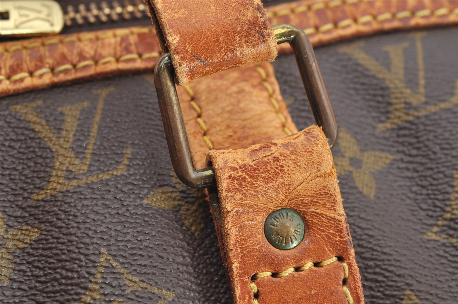 Authentic Louis Vuitton Monogram Sac Souple 45 Hand Boston Bag M41624 LV 5246I