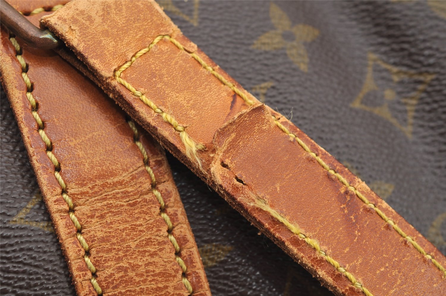 Authentic Louis Vuitton Monogram Sac Souple 45 Hand Boston Bag M41624 LV 5246I