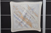 Authentic HERMES Pleats Scarf "GRONLAND" Silk Beige Ivory Box 5247D