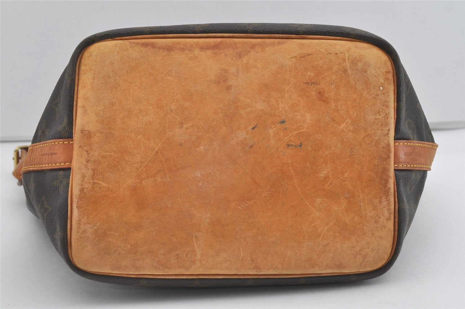 Authentic Louis Vuitton Monogram Petit Noe M42226 Shoulder Drawstring Bag 5247I