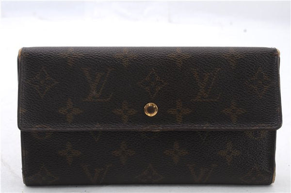 Auth LOUIS VUITTON Monogram Porte Tresor International Wallet M61215 LV 5248C