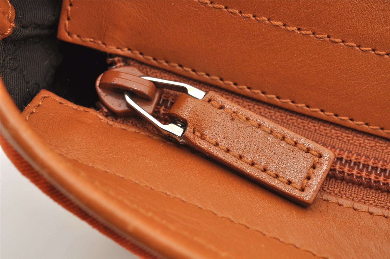 Authentic GUCCI Vintage Shoulder Tote Bag Canvas Leather Orange 5248I