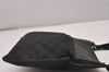 Authentic GUCCI Shoulder Cross Body Bag GG Canvas Leather 27639 Black 5250I