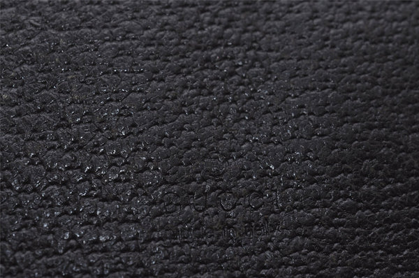 Authentic GUCCI Shoulder Cross Body Bag GG Canvas Leather 27639 Black 5250I