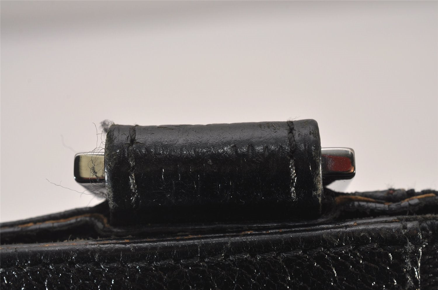 Authentic GUCCI Shoulder Cross Body Bag GG Canvas Leather 27639 Black 5250I