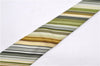Authentic HERMES Tie Necktie Stripe Pattern Silk 5257SA Green Box 5251D