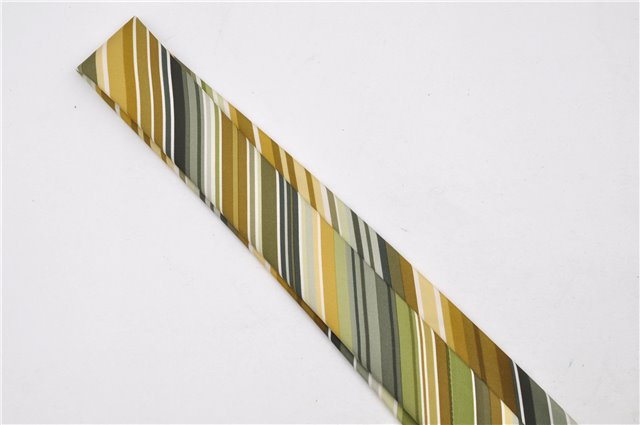 Authentic HERMES Tie Necktie Stripe Pattern Silk 5257SA Green Box 5251D