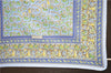 Authentic HERMES Pleats Scarf "CHASSE EN INDE" Silk Light Blue Box 5252D