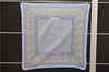 Authentic HERMES Pleats Scarf "CHASSE EN INDE" Silk Light Blue Box 5252D