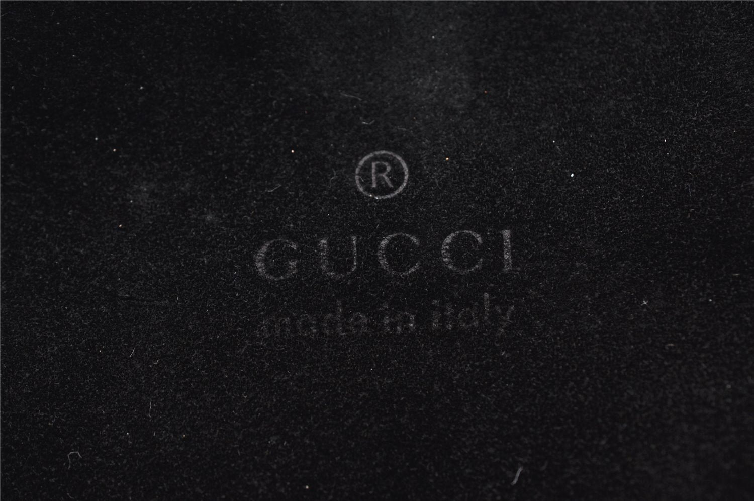 Authentic GUCCI Vintage Shoulder Bag Purse Suede Leather 0013167 Black 5253I