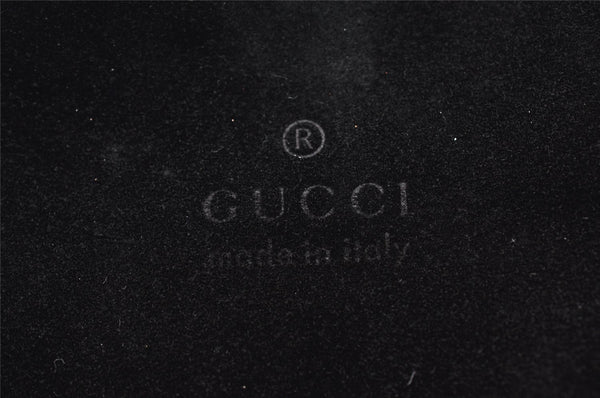 Authentic GUCCI Vintage Shoulder Bag Purse Suede Leather 0013167 Black 5253I