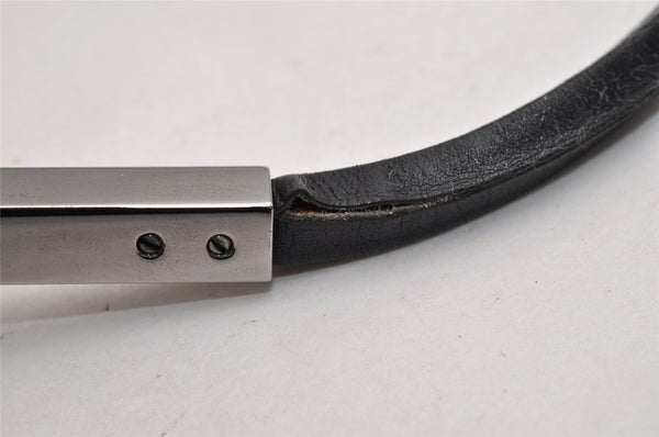 Authentic GUCCI Vintage Shoulder Bag Purse Suede Leather 0013167 Black 5253I