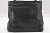 Authentic GUCCI Bamboo Vintage 2way Hand Shoulder Bag Leather Black Junk 5254I