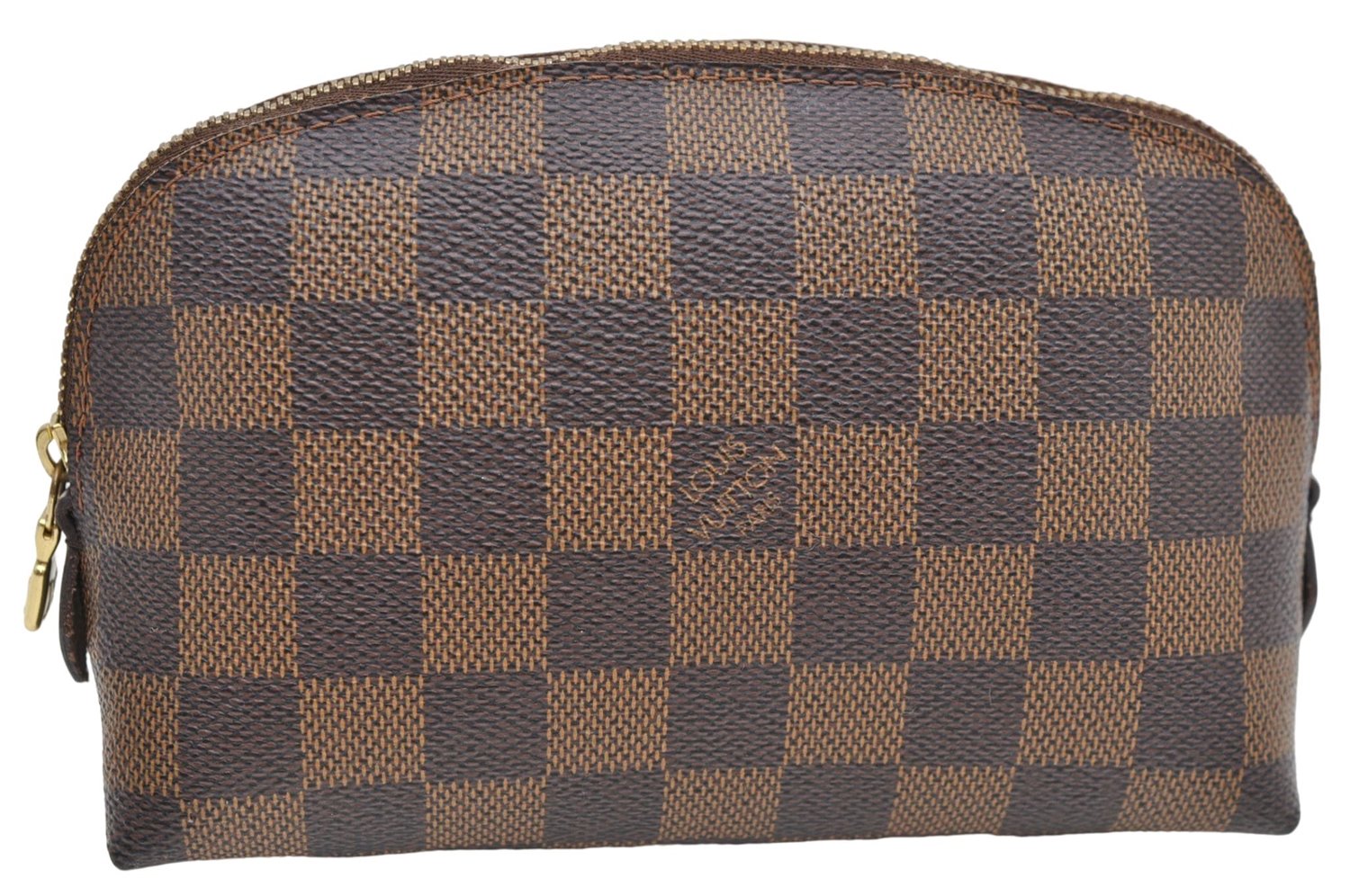 Authentic Louis Vuitton Damier Pochette Cosmetic Pouch N47516 LV 5255D