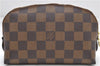 Authentic Louis Vuitton Damier Pochette Cosmetic Pouch N47516 LV 5255D