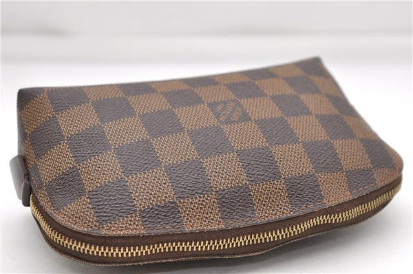 Authentic Louis Vuitton Damier Pochette Cosmetic Pouch N47516 LV 5255D