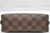 Authentic Louis Vuitton Damier Pochette Cosmetic Pouch N47516 LV 5255D