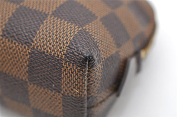 Authentic Louis Vuitton Damier Pochette Cosmetic Pouch N47516 LV 5255D