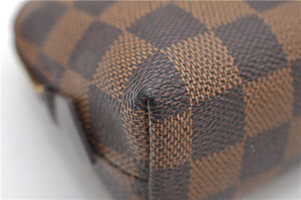 Authentic Louis Vuitton Damier Pochette Cosmetic Pouch N47516 LV 5255D