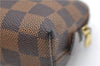 Authentic Louis Vuitton Damier Pochette Cosmetic Pouch N47516 LV 5255D