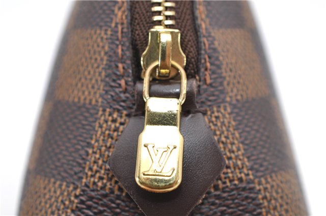 Authentic Louis Vuitton Damier Pochette Cosmetic Pouch N47516 LV 5255D