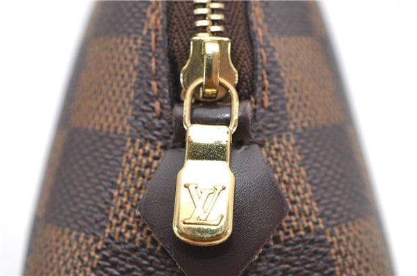 Authentic Louis Vuitton Damier Pochette Cosmetic Pouch N47516 LV 5255D