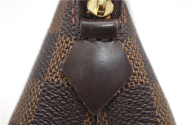 Authentic Louis Vuitton Damier Pochette Cosmetic Pouch N47516 LV 5255D