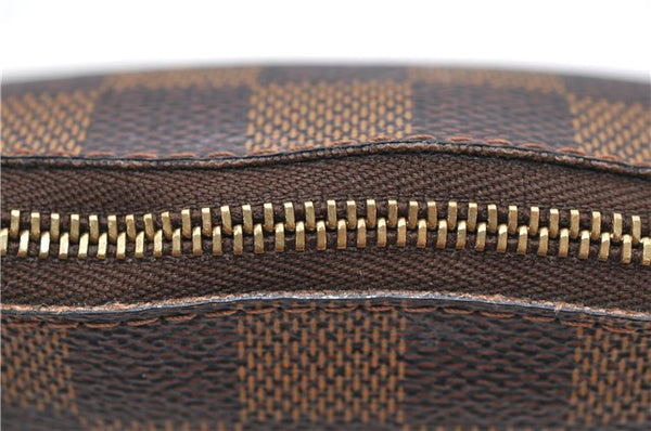 Authentic Louis Vuitton Damier Pochette Cosmetic Pouch N47516 LV 5255D