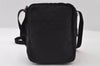 Authentic GUCCI Shoulder Cross Body Bag GG Canvas Leather 122759 Black 5255I