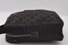 Authentic GUCCI Shoulder Cross Body Bag GG Canvas Leather 122759 Black 5255I