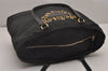 Authentic PRADA Vintage Nylon Tessuto Leather Shoulder Tote Bag Black 5258I