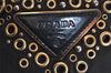 Authentic PRADA Vintage Nylon Tessuto Leather Shoulder Tote Bag Black 5258I