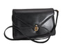 Authentic GUCCI Vintage Shoulder Cross Body Bag Purse Leather Black 5259F