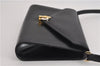 Authentic GUCCI Vintage Shoulder Cross Body Bag Purse Leather Black 5259F