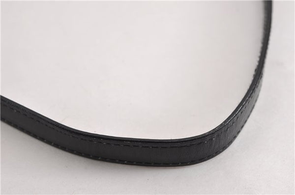 Authentic GUCCI Vintage Shoulder Cross Body Bag Purse Leather Black 5259F