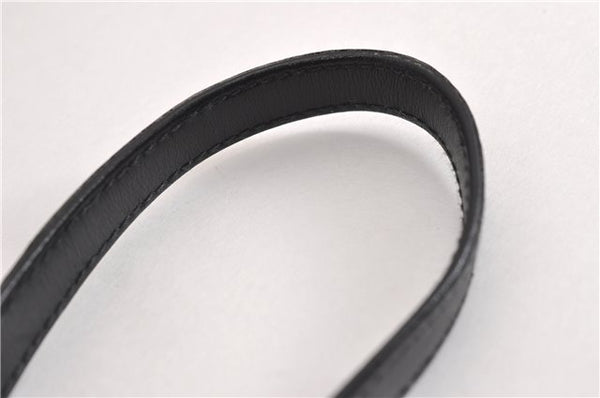 Authentic GUCCI Vintage Shoulder Cross Body Bag Purse Leather Black 5259F