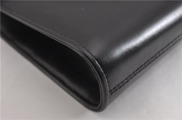 Authentic GUCCI Vintage Shoulder Cross Body Bag Purse Leather Black 5259F