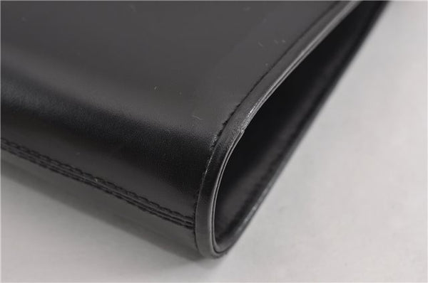 Authentic GUCCI Vintage Shoulder Cross Body Bag Purse Leather Black 5259F