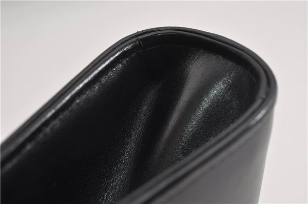 Authentic GUCCI Vintage Shoulder Cross Body Bag Purse Leather Black 5259F