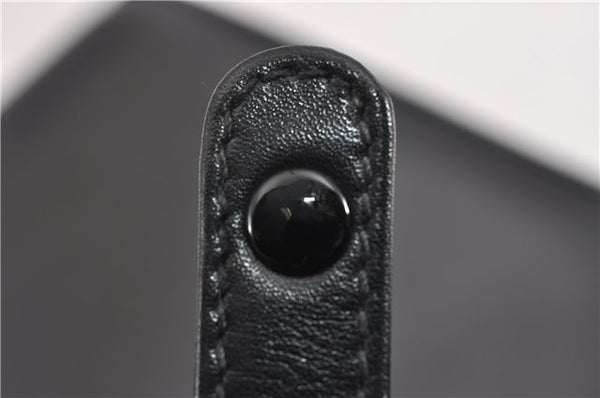 Authentic GUCCI Vintage Shoulder Cross Body Bag Purse Leather Black 5259F