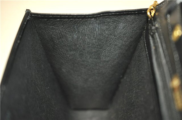 Authentic GUCCI Vintage Shoulder Cross Body Bag Purse Leather Black 5259F