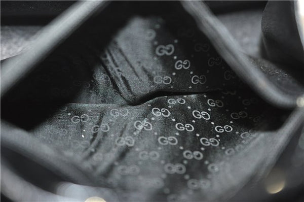 Authentic GUCCI Vintage Shoulder Cross Body Bag Purse Leather Black 5259F