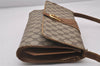 Authentic GUCCI 2Way Shoulder Cross Body Clutch Bag GG PVC Leather Brown 5260I