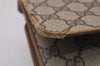 Authentic GUCCI 2Way Shoulder Cross Body Clutch Bag GG PVC Leather Brown 5260I