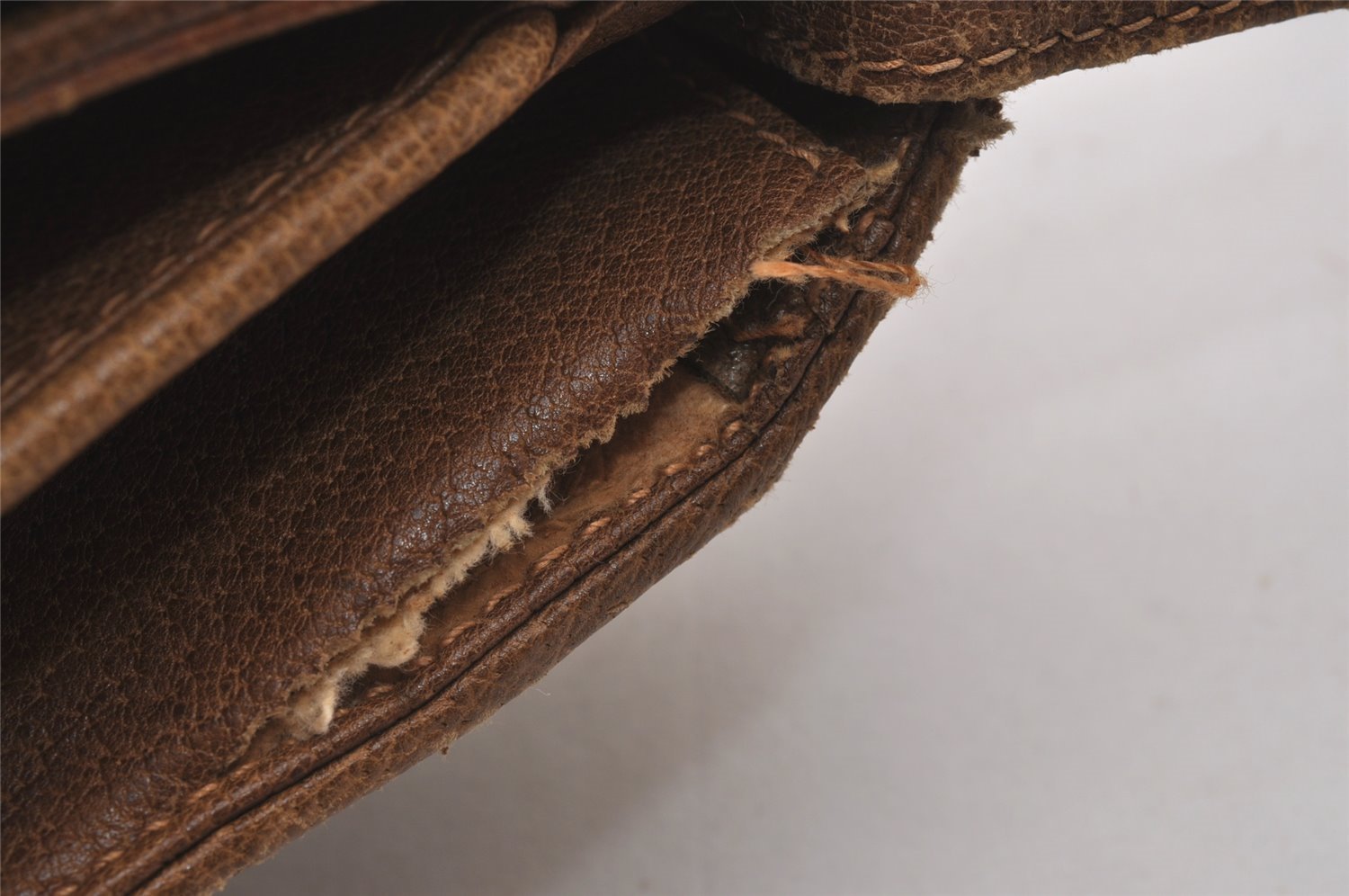 Authentic GUCCI 2Way Shoulder Cross Body Clutch Bag GG PVC Leather Brown 5260I