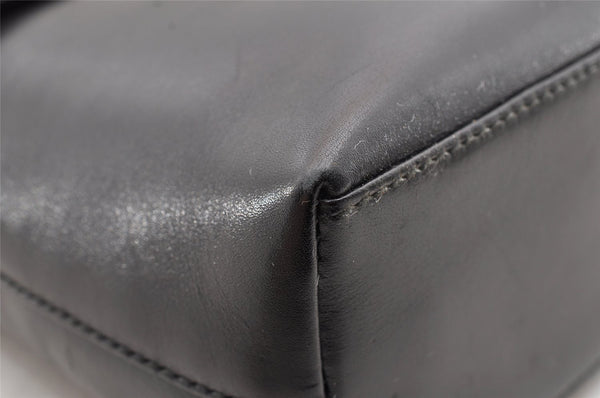 Authentic GUCCI Vintage Shoulder Bag Purse Leather Black Junk 5262I