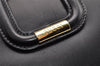 Authentic GUCCI Vintage Shoulder Bag Purse Leather Black Junk 5262I