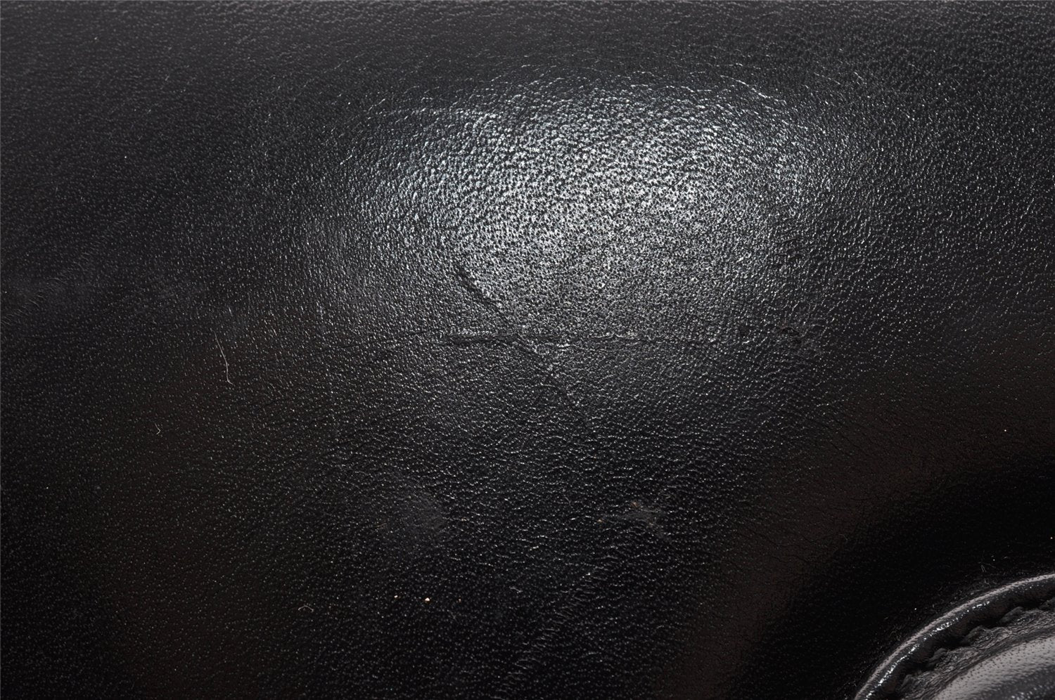 Authentic GUCCI Vintage Shoulder Bag Purse Leather Black Junk 5262I