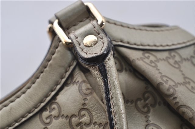 Authentic GUCCI Guccissima Sukey Shoulder Tote Bag GG Leather 211944 Gold 5263D