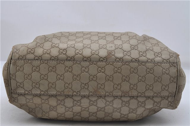 Authentic GUCCI Guccissima Sukey Shoulder Tote Bag GG Leather 211944 Gold 5263D